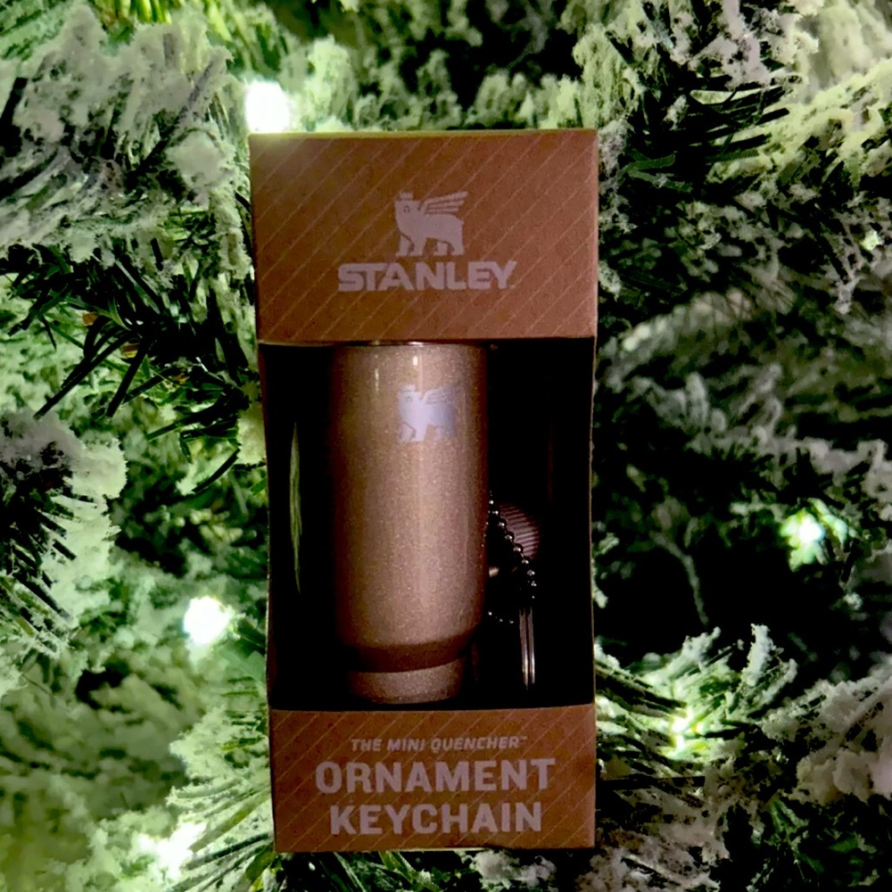 Stanley Ornament Keychain Tumbler- Champagne Gold